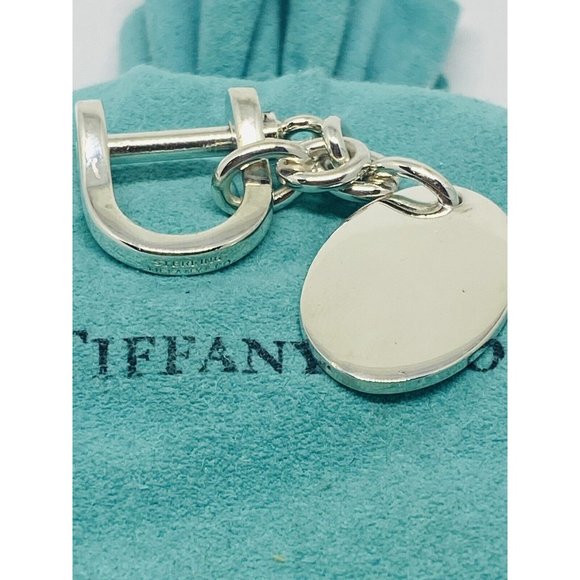 Tiffany & Co. Jewelry Tiffany Co Silver Shackle Oval Key Ring